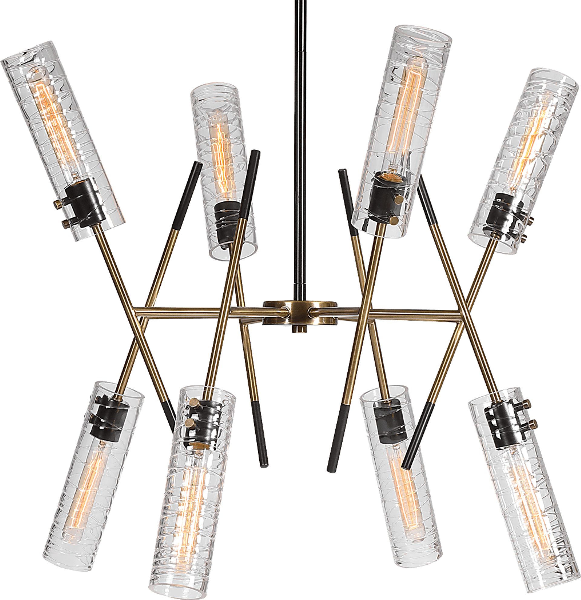 Jaxon Oaks Brass Chandelier - Image 6