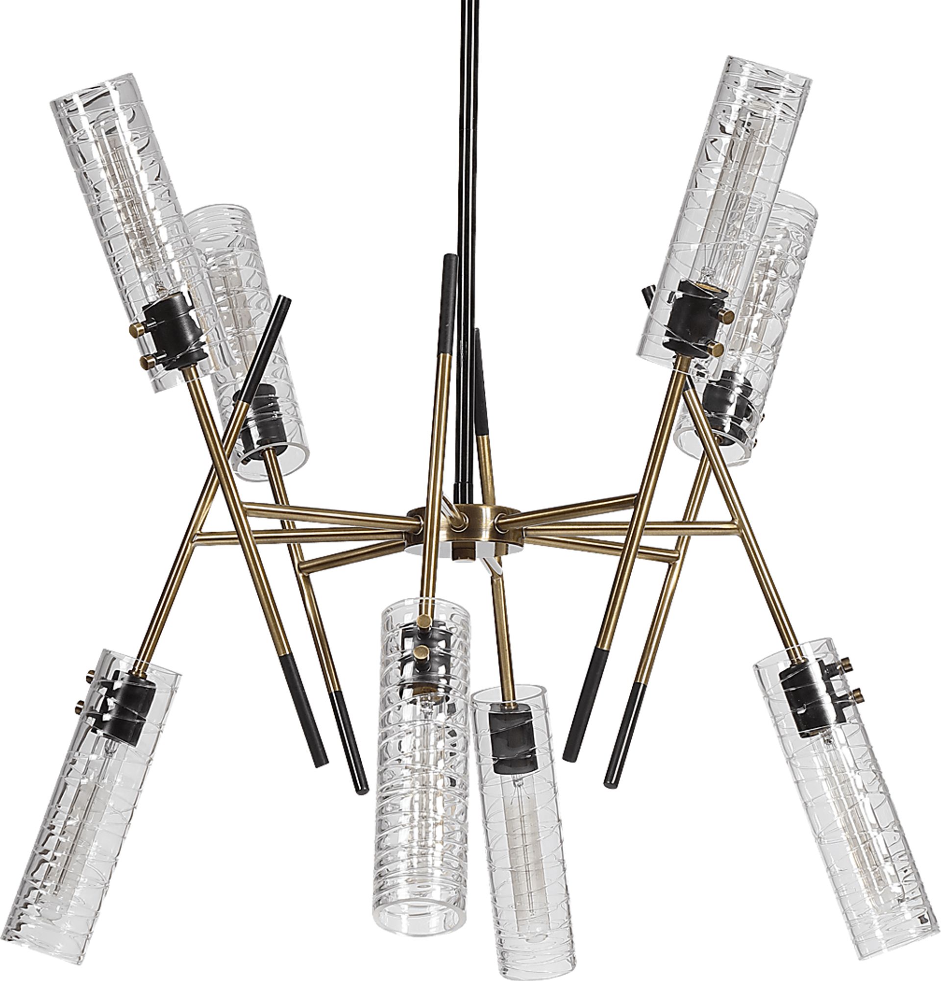 Jaxon Oaks Brass Chandelier - Image 1