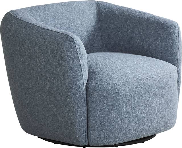 Jaxson Blue Swivel Chair - Thumbnail - Image 1