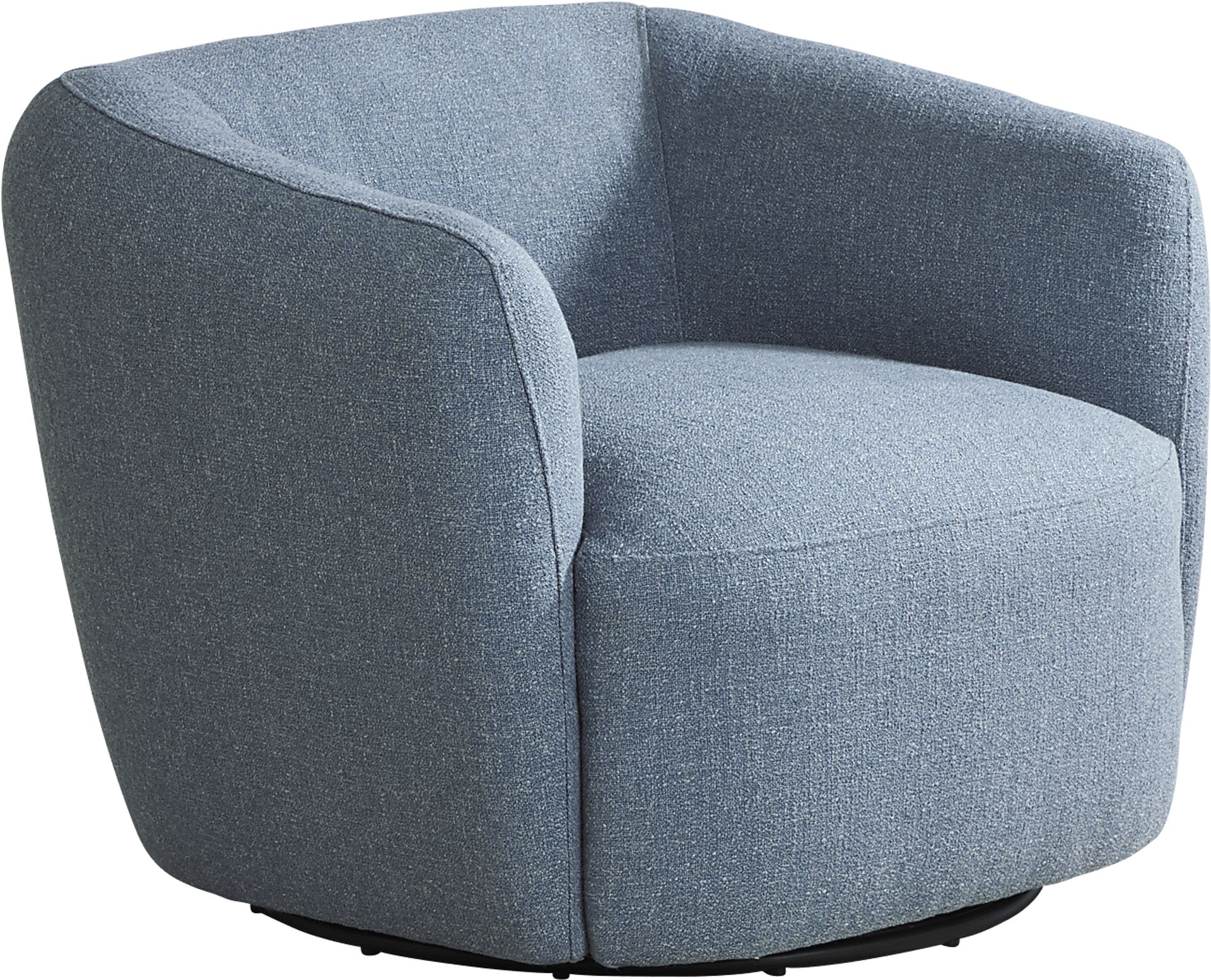 Jaxson Blue Swivel Chair - Image 1