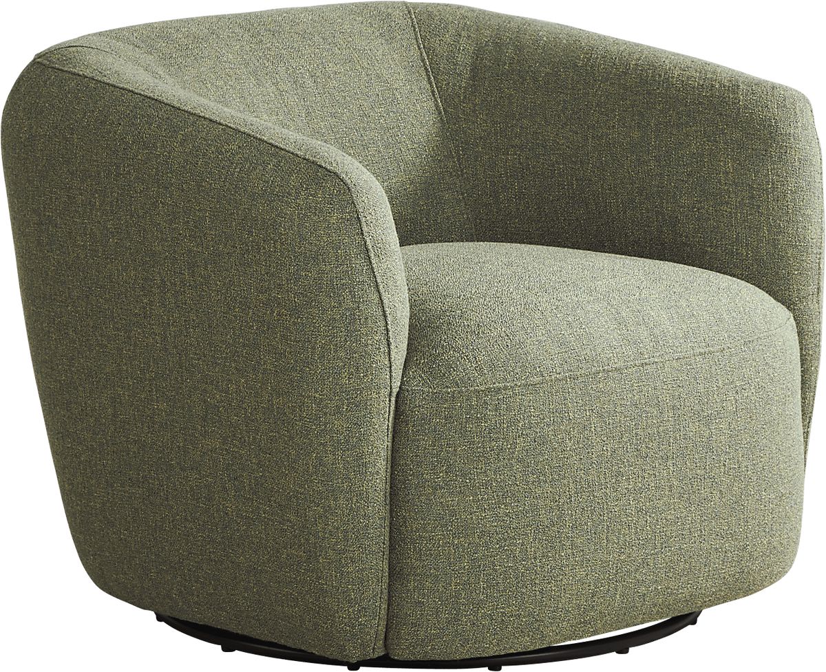 Jaxson Green Microfiber Swivel Chair | Rooms to Go