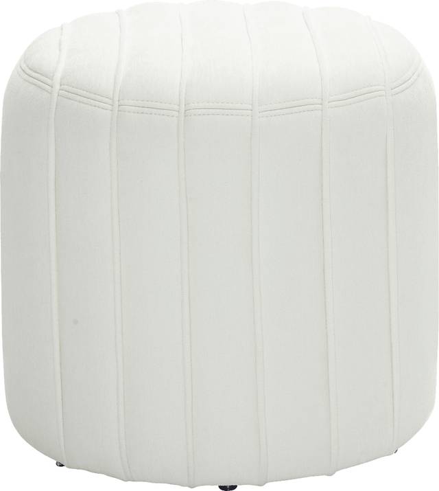 Jaycin Cream Ottoman - Thumbnail - Image 2