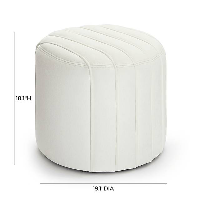 Jaycin Cream Ottoman - Thumbnail - Image 4