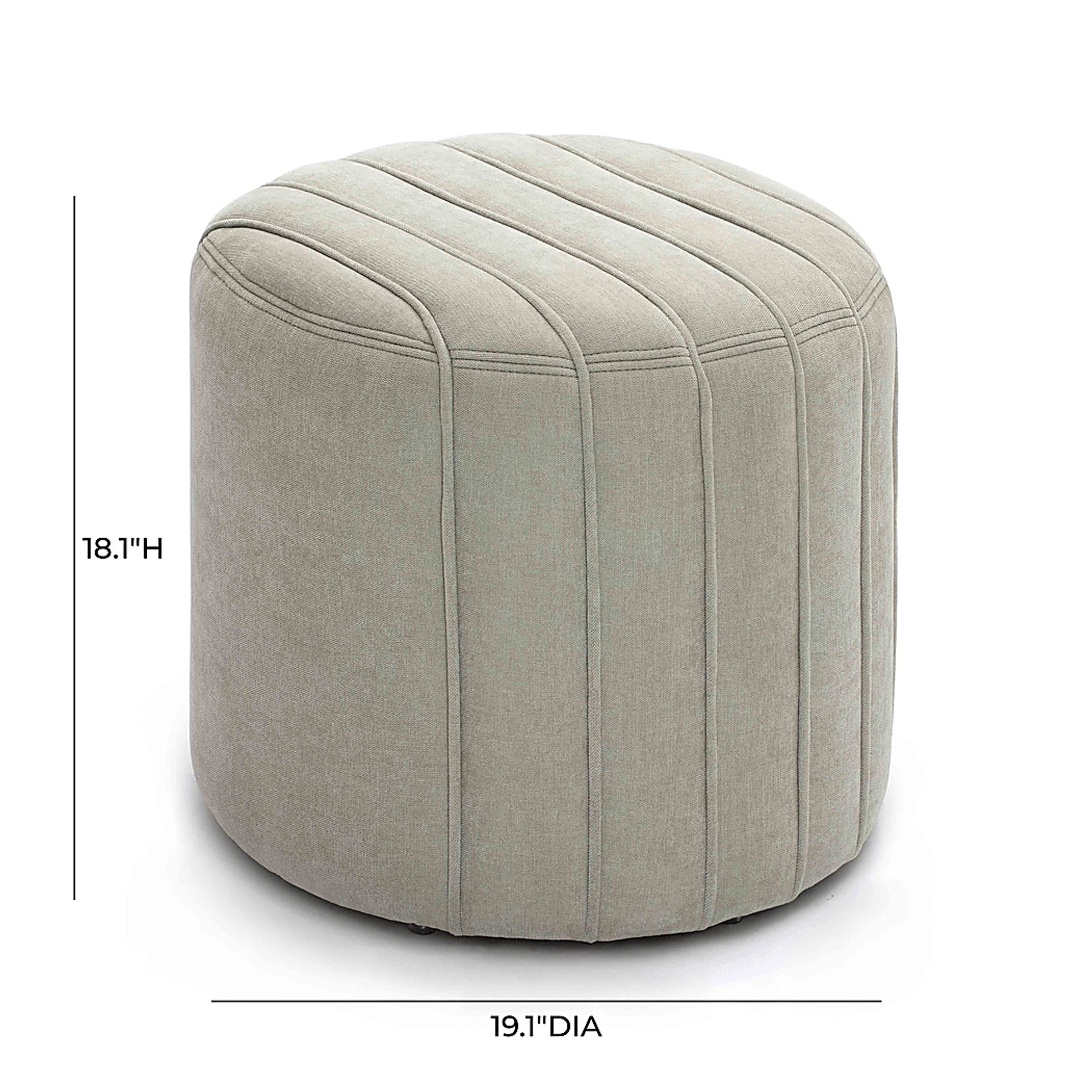 Jaycin Mint Green Ottoman - Image 4