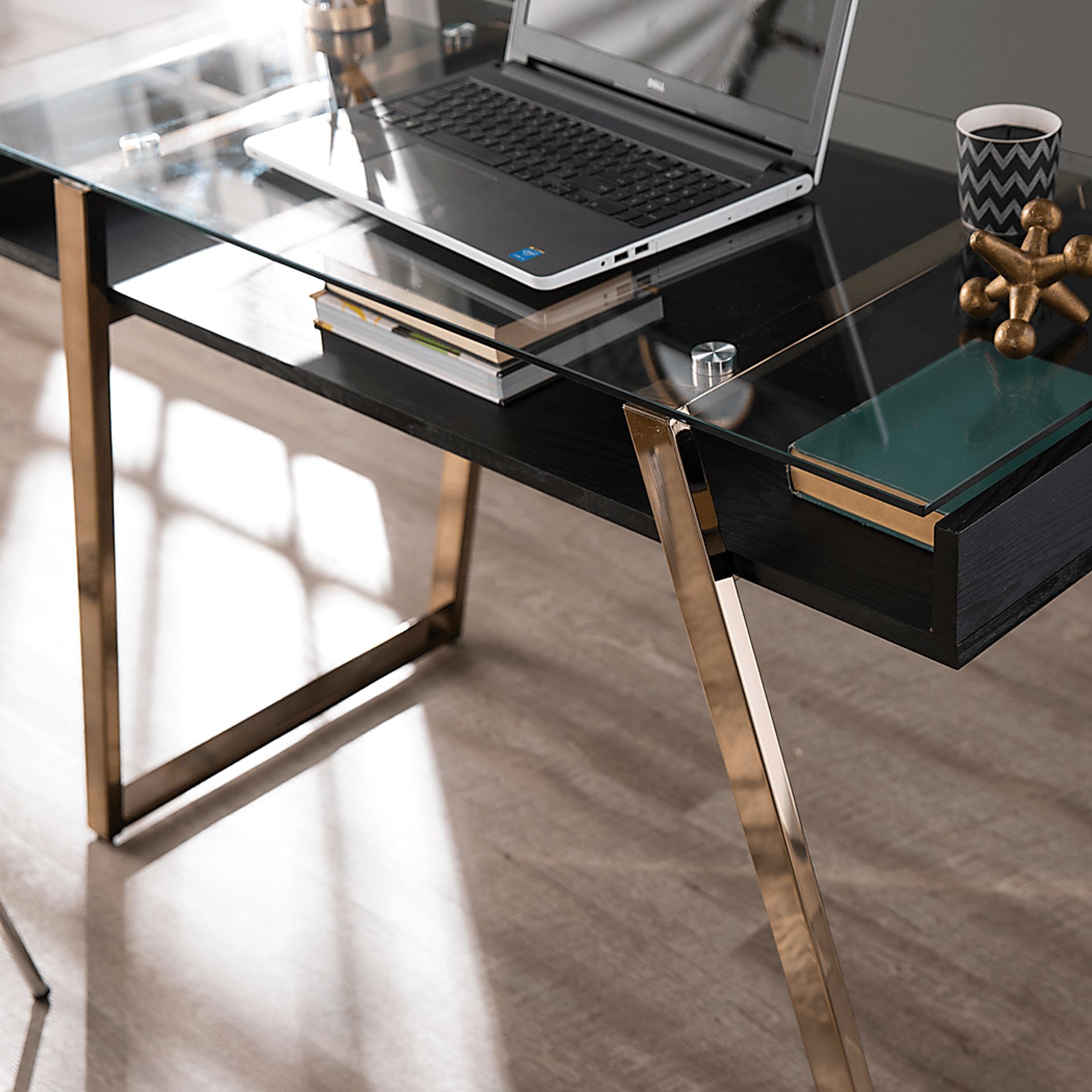 Jaydell Black Desk - Image 3