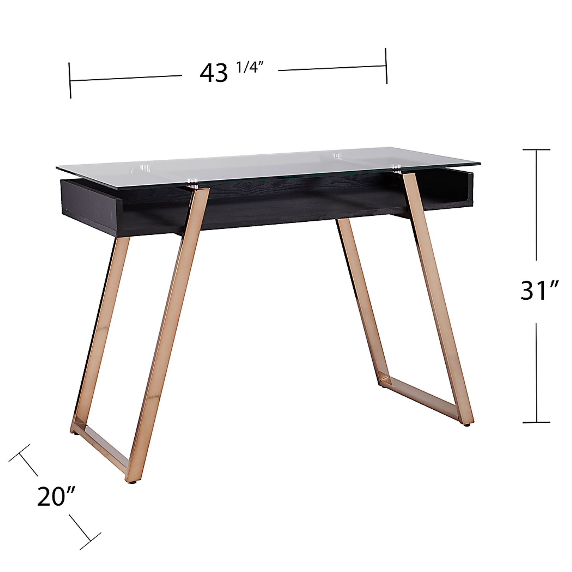 Jaydell Black Desk - Image 5