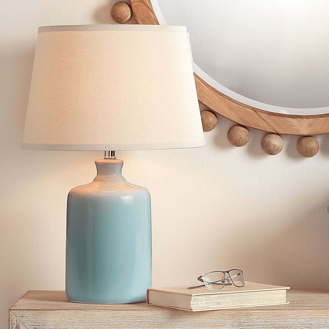 Jayes Island Blue Table Lamp | Rooms to Go