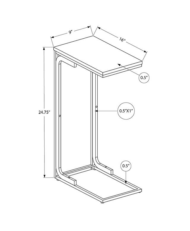 Jayfred Black End Table - Thumbnail - Image 4