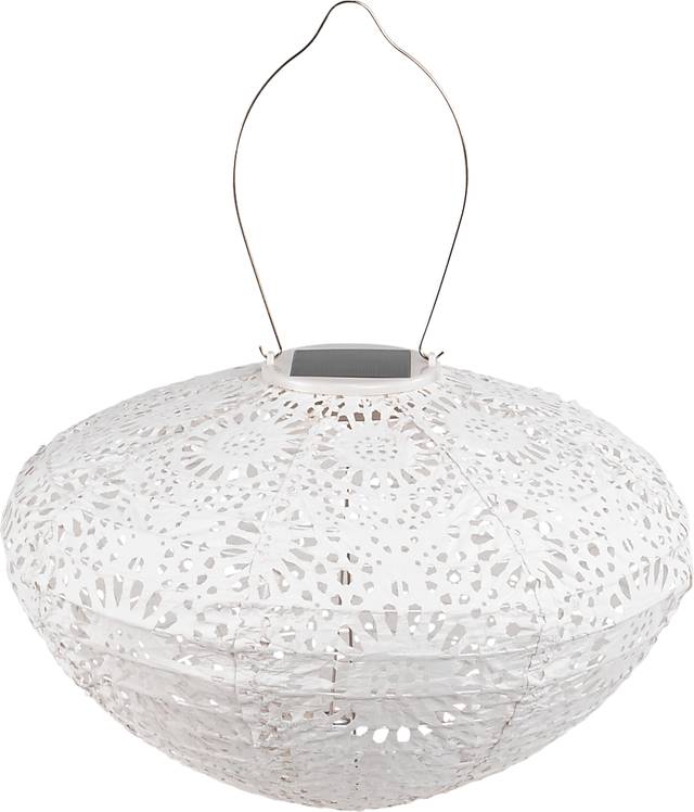 Jayla Reef Outdoor White Solar Lantern - Thumbnail - Image 9