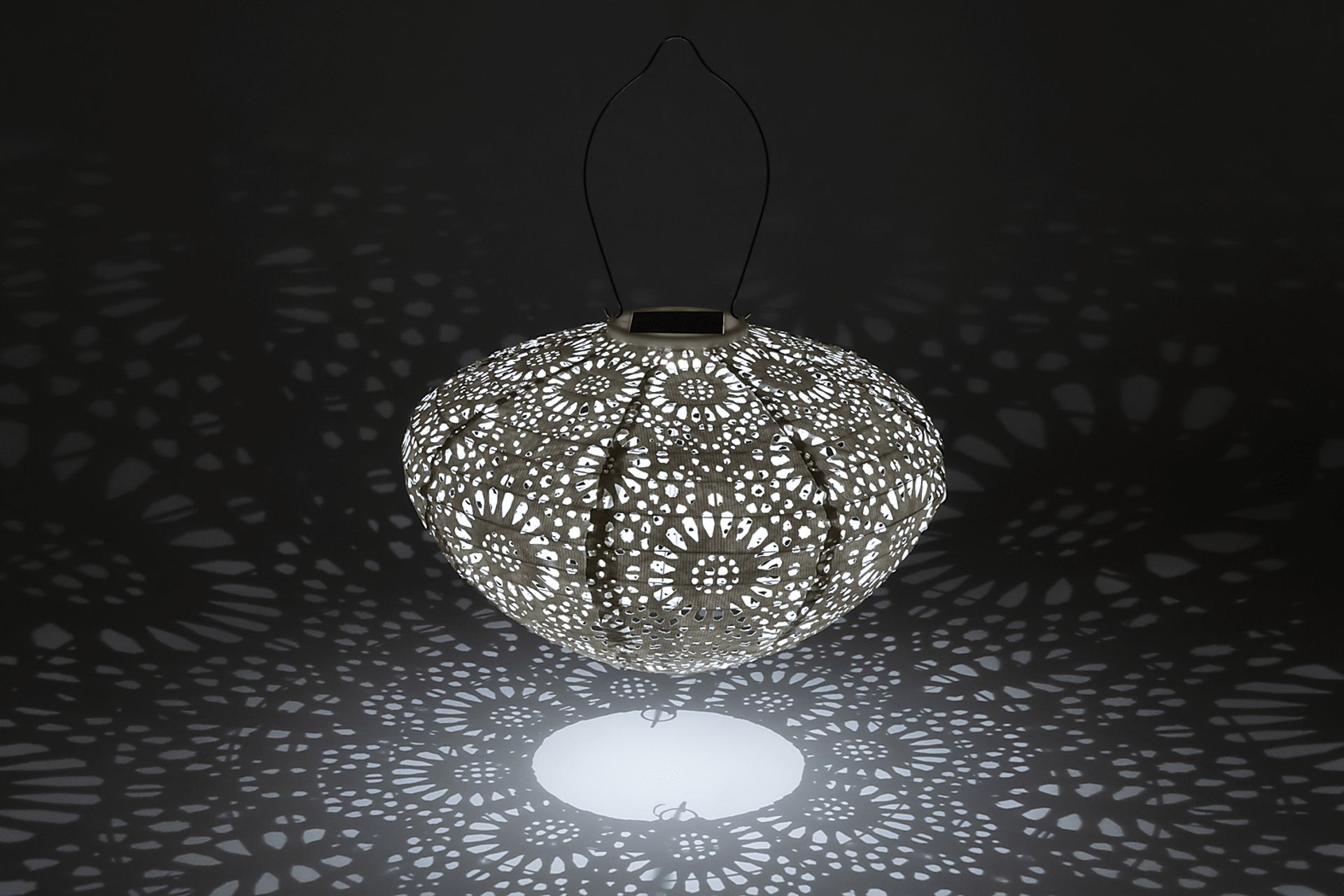 Jayla Reef Outdoor White Solar Lantern - Image 11
