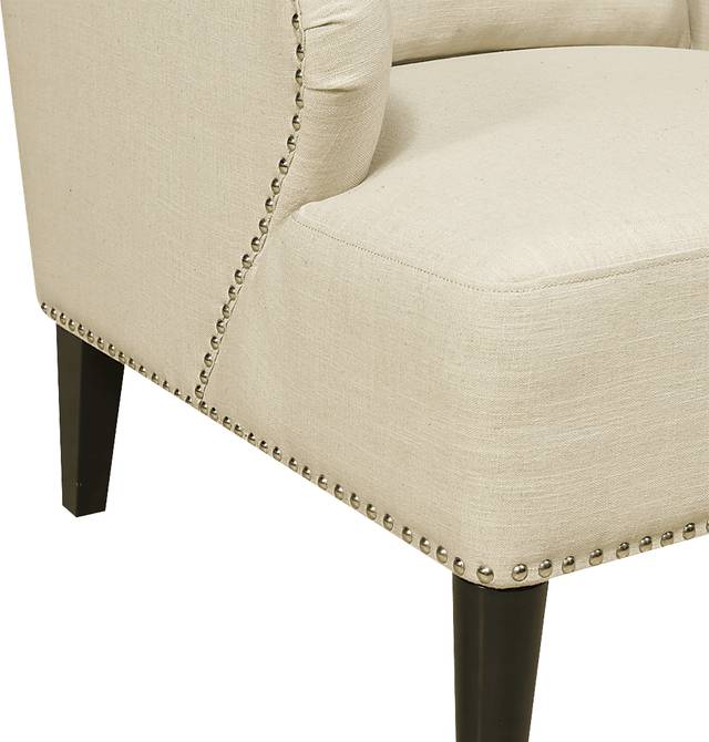 Jayne Beige Accent Chair - Thumbnail - Image 2