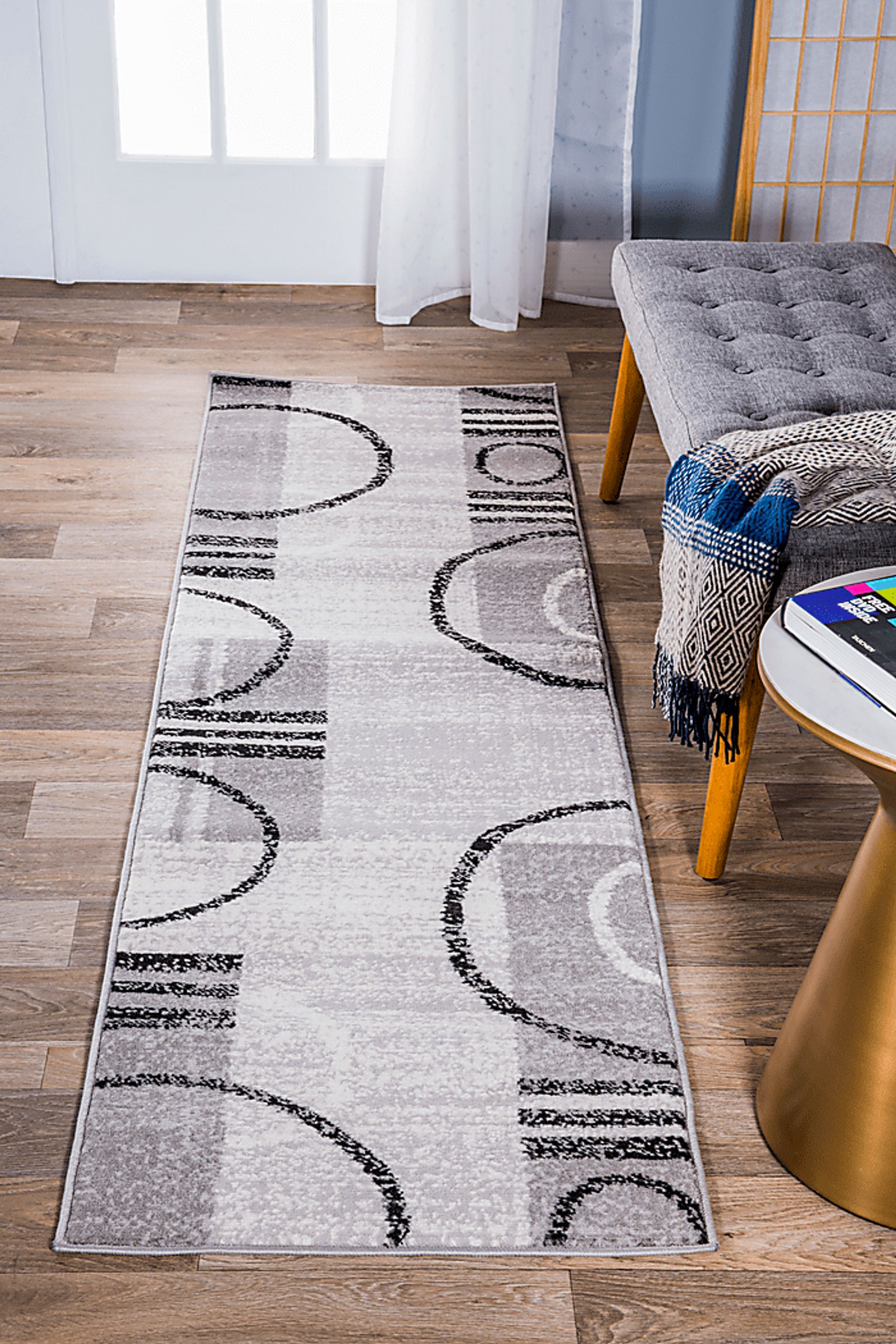 Jaynil Gray 2' x 7' Runner Rug - Image 4