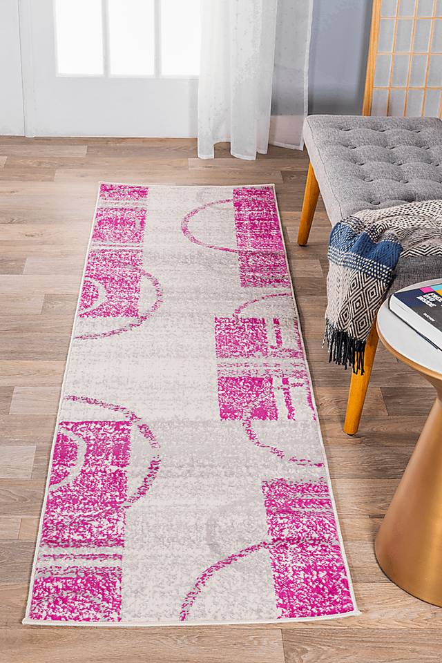 Jaynil Pink 2' x 7' Runner Rug - Thumbnail - Image 4