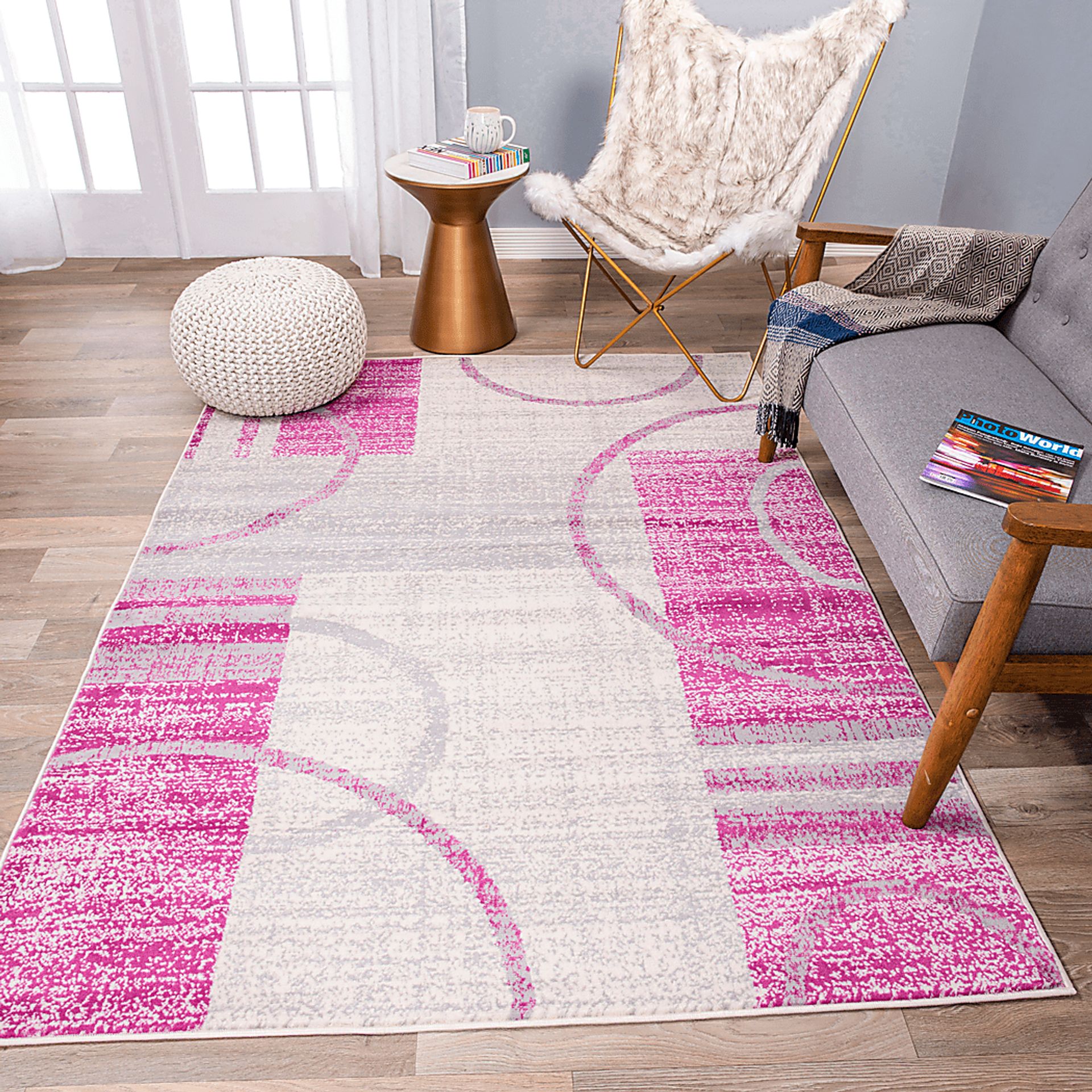 Jaynil Pink 8' x 10' Rug - Image 4