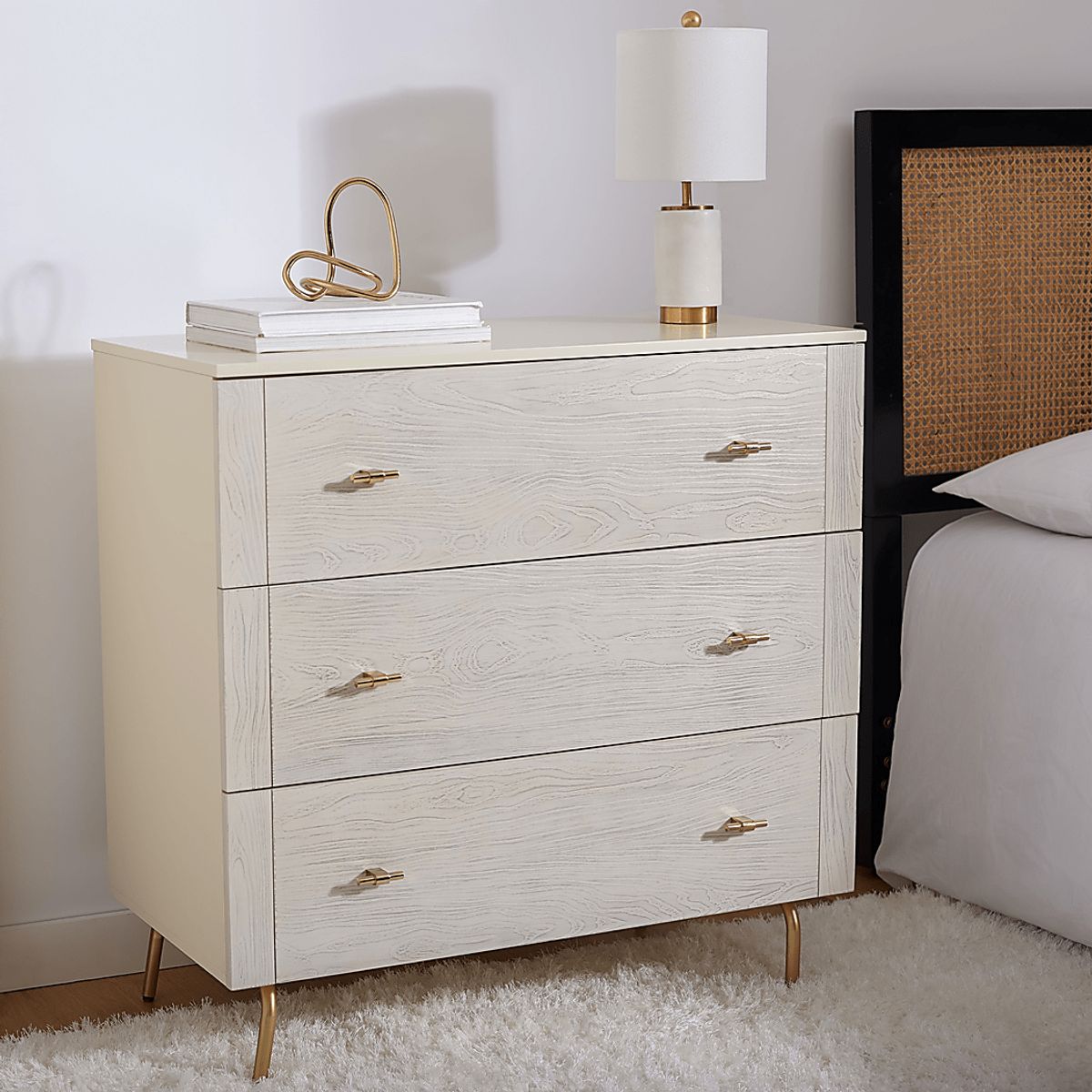 Jaywood Cream Colors,Light Wood,White Dresser | Rooms to Go