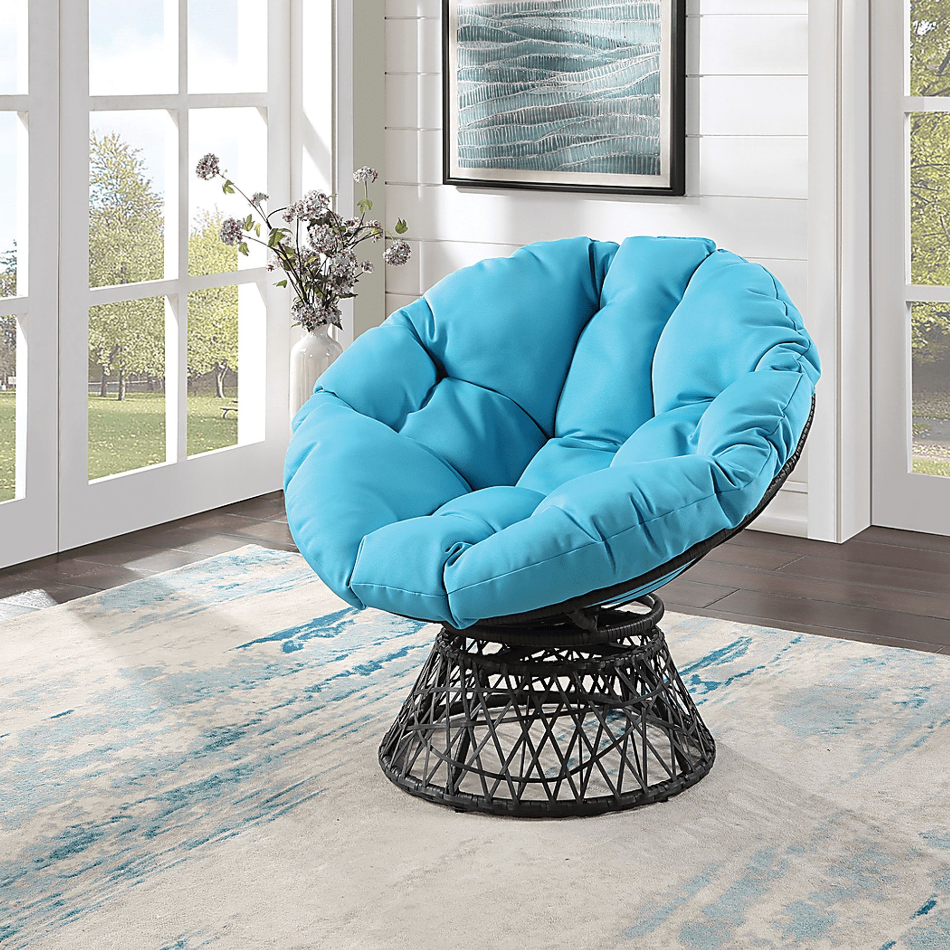 Jazel Blue Accent Chair - Image 2
