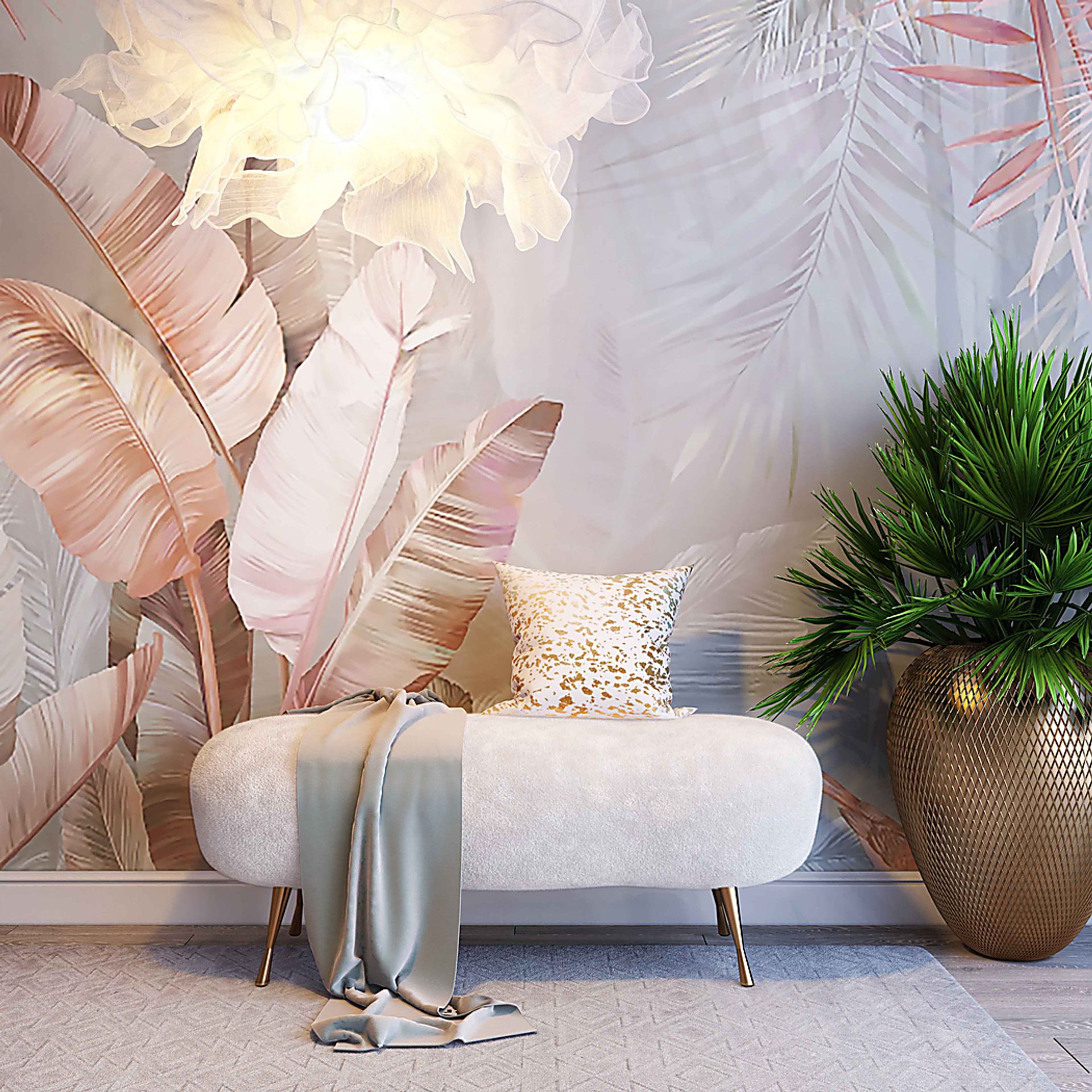 Jazellie Beige Bench - Image 5