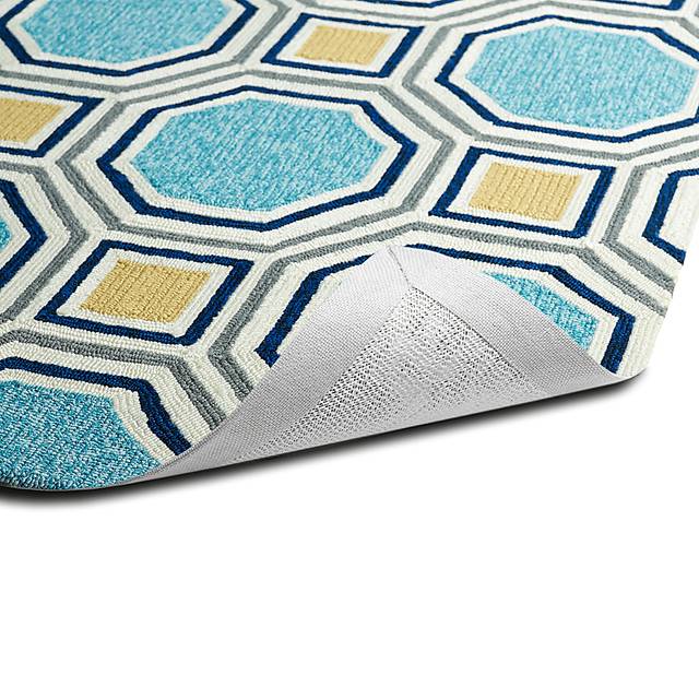 Jazlynn Blue 4' x 6' Indoor/Outdoor Rug - Thumbnail - Image 2