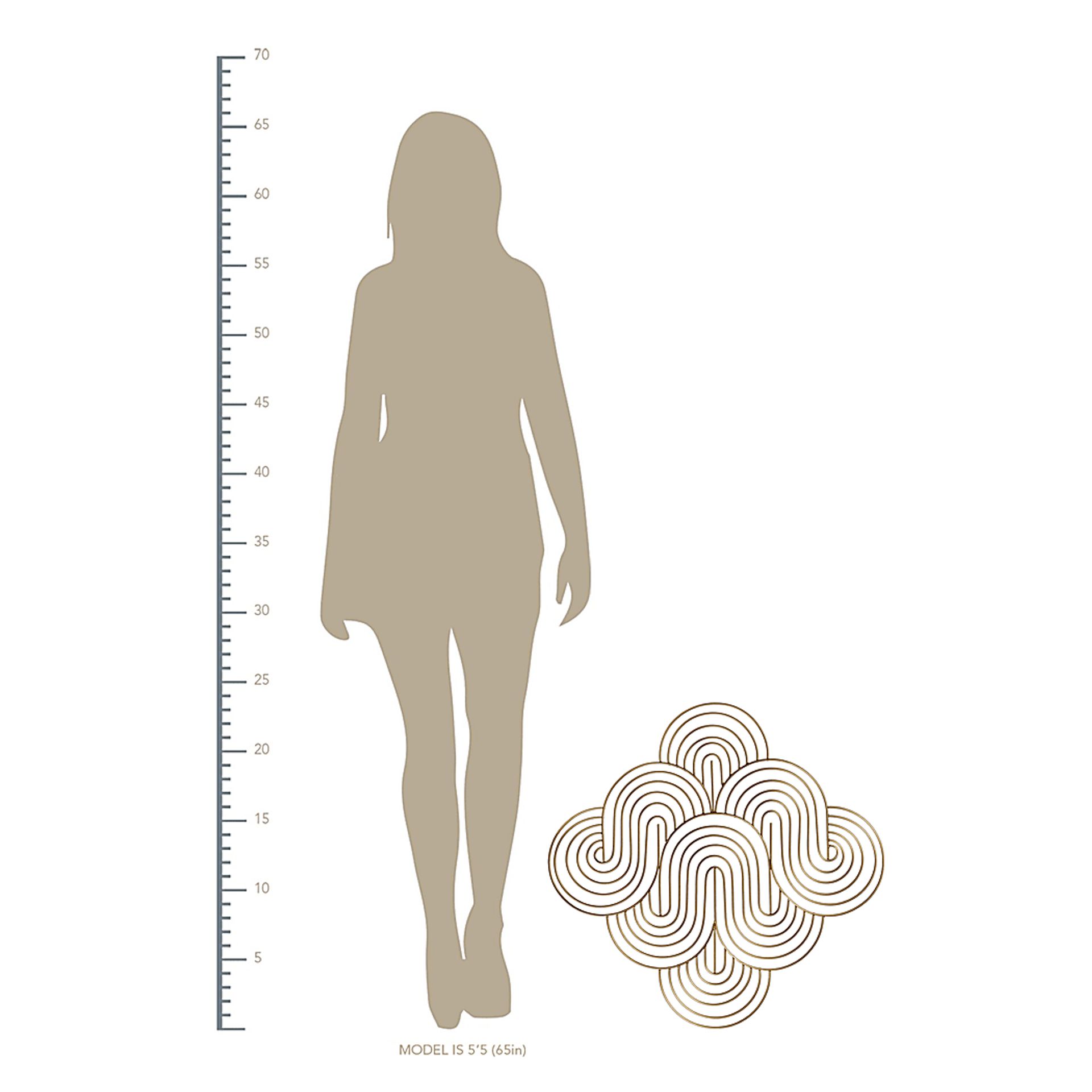 Jazmie Gold Wall Decor - Image 4