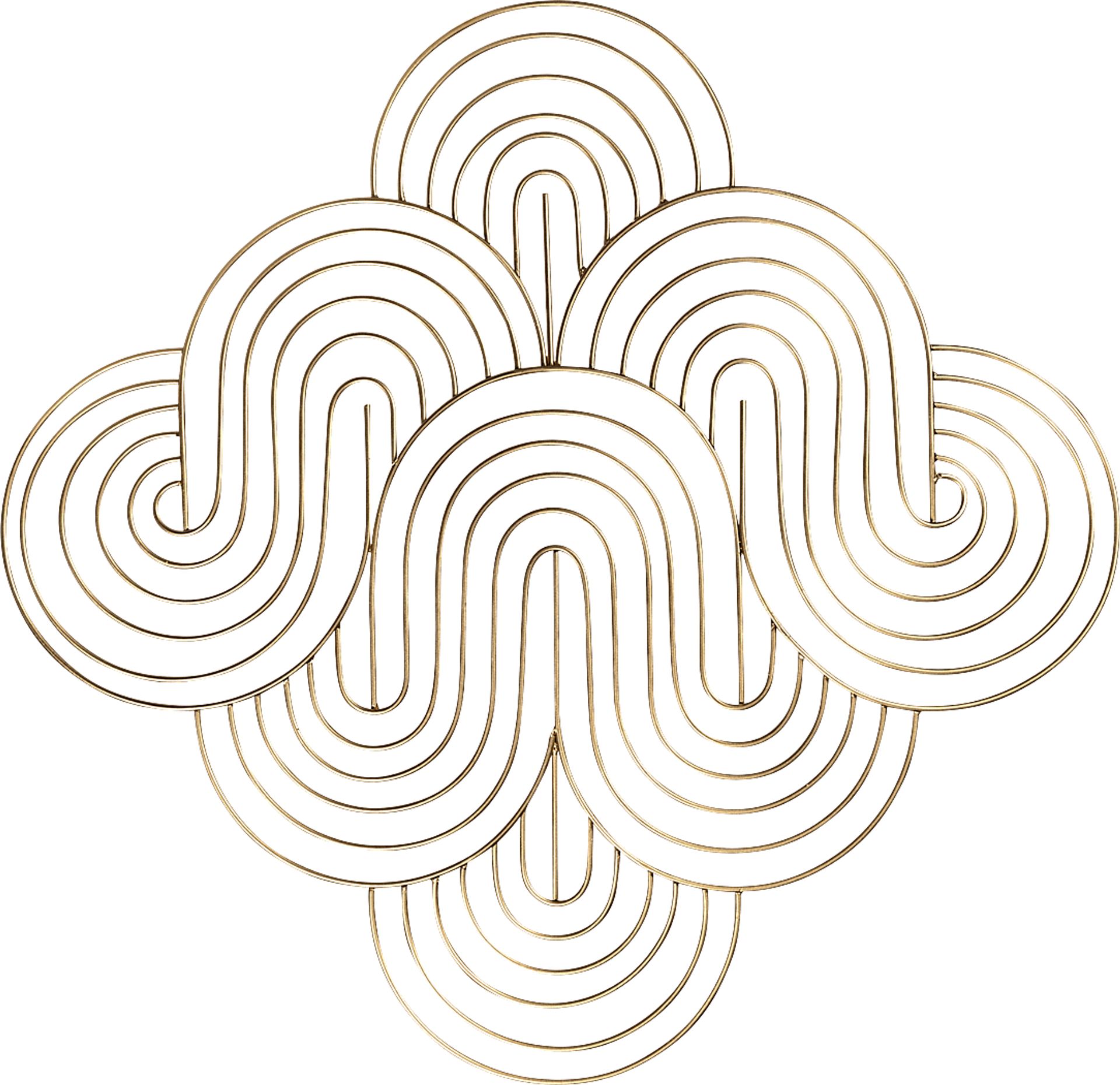 Jazmie Gold Wall Decor - Image 1