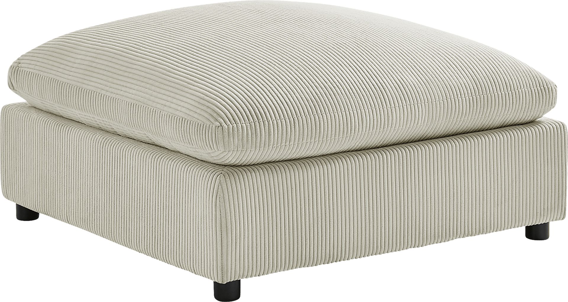 Jazzra II Beige Ottoman - Image 1