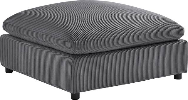 Jazzra II Dark Gray Ottoman - Thumbnail - Image 1
