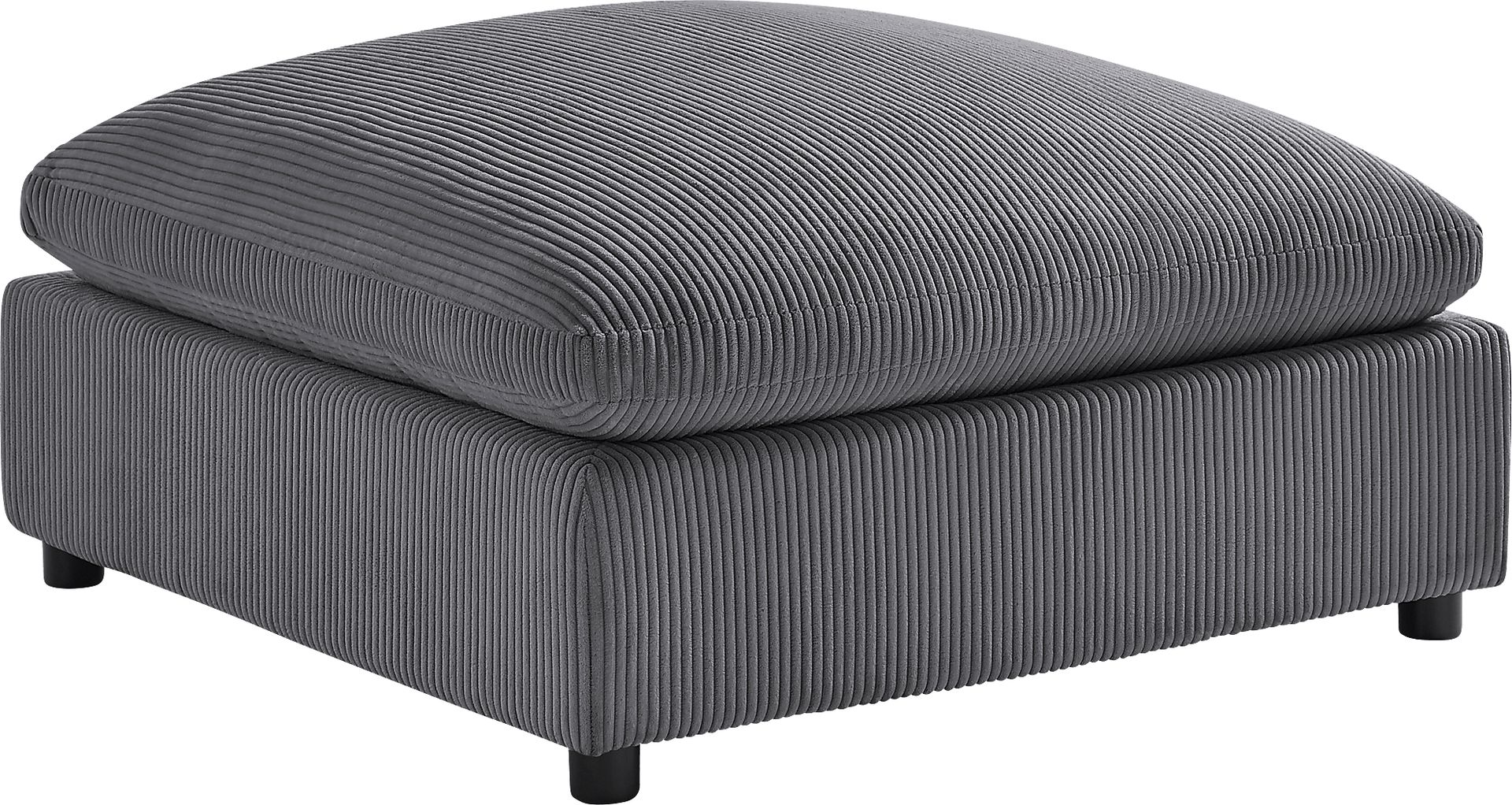 Jazzra II Dark Gray Ottoman - Image 1
