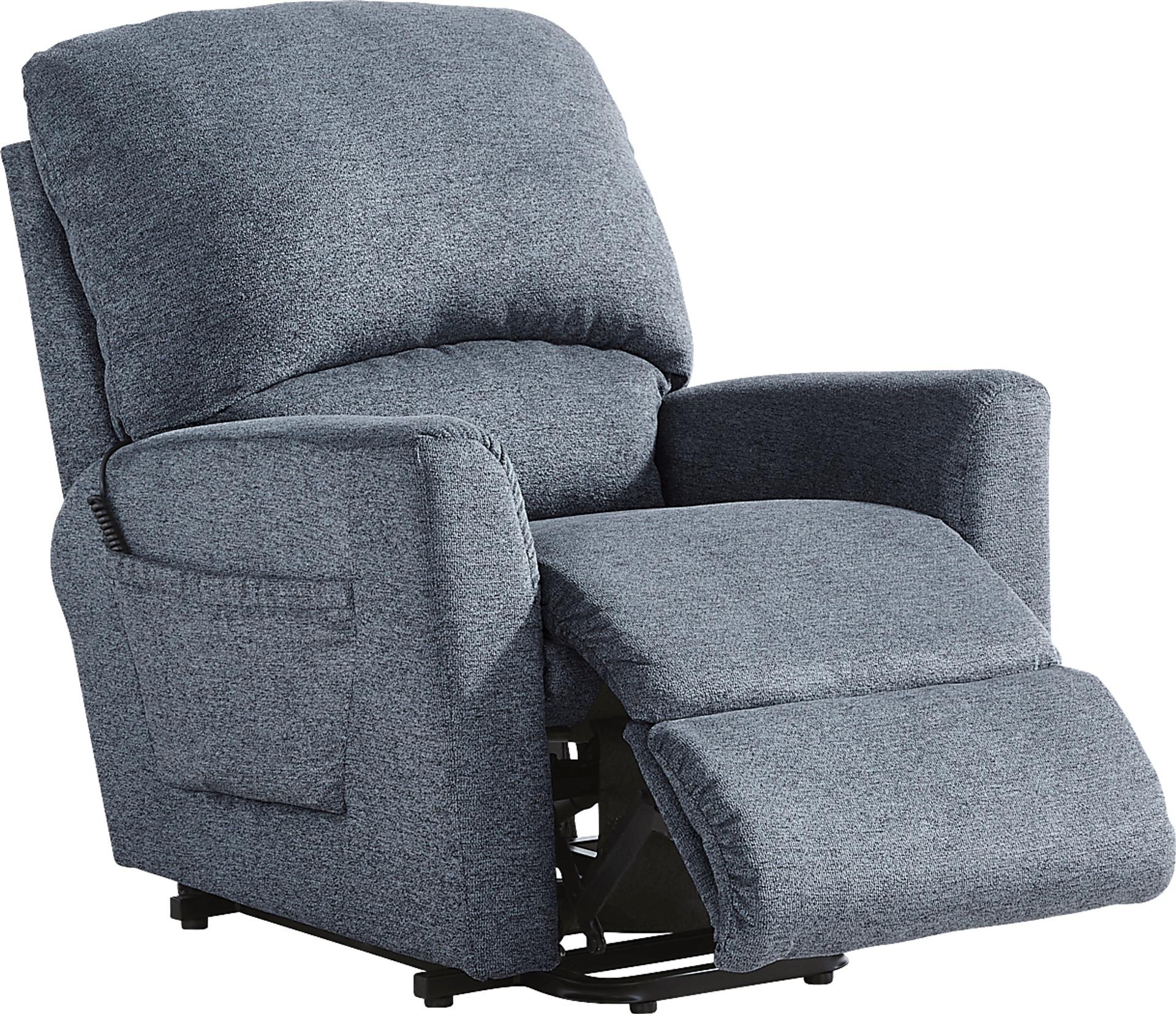 La-Z-Boy Jean Blue Dual Power Lift Recliner