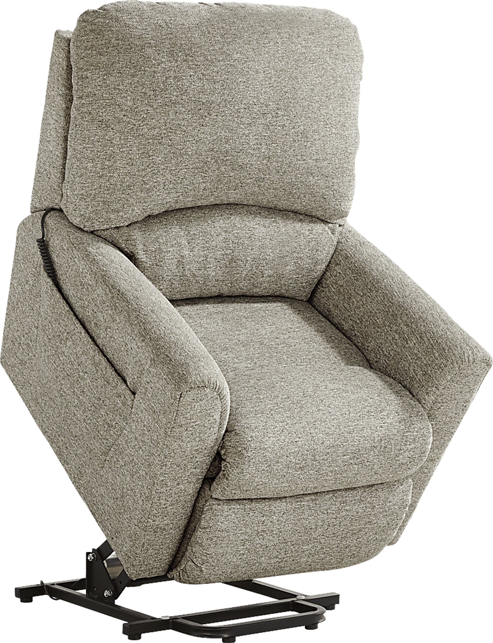 La-Z-Boy Jean Gray Dual Power Lift Recliner - Image 4