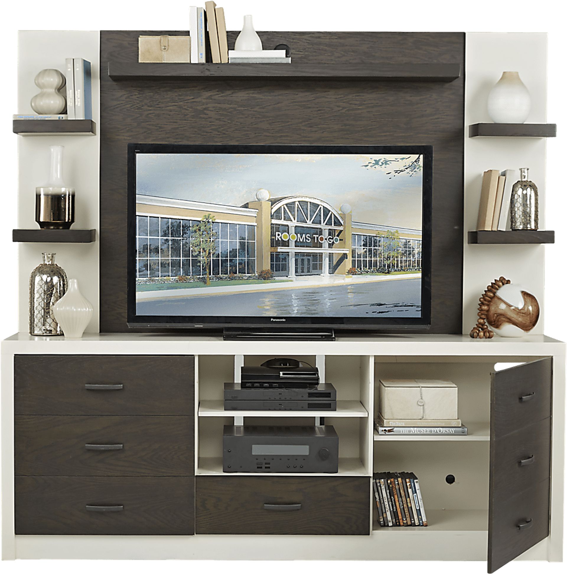 Jeana II Off-White 2 Pc Wall Unit - Image 2