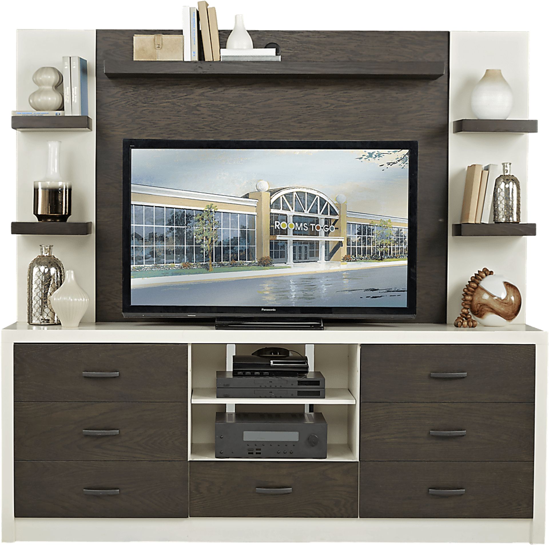 Jeana II Off-White 2 Pc Wall Unit - Image 1
