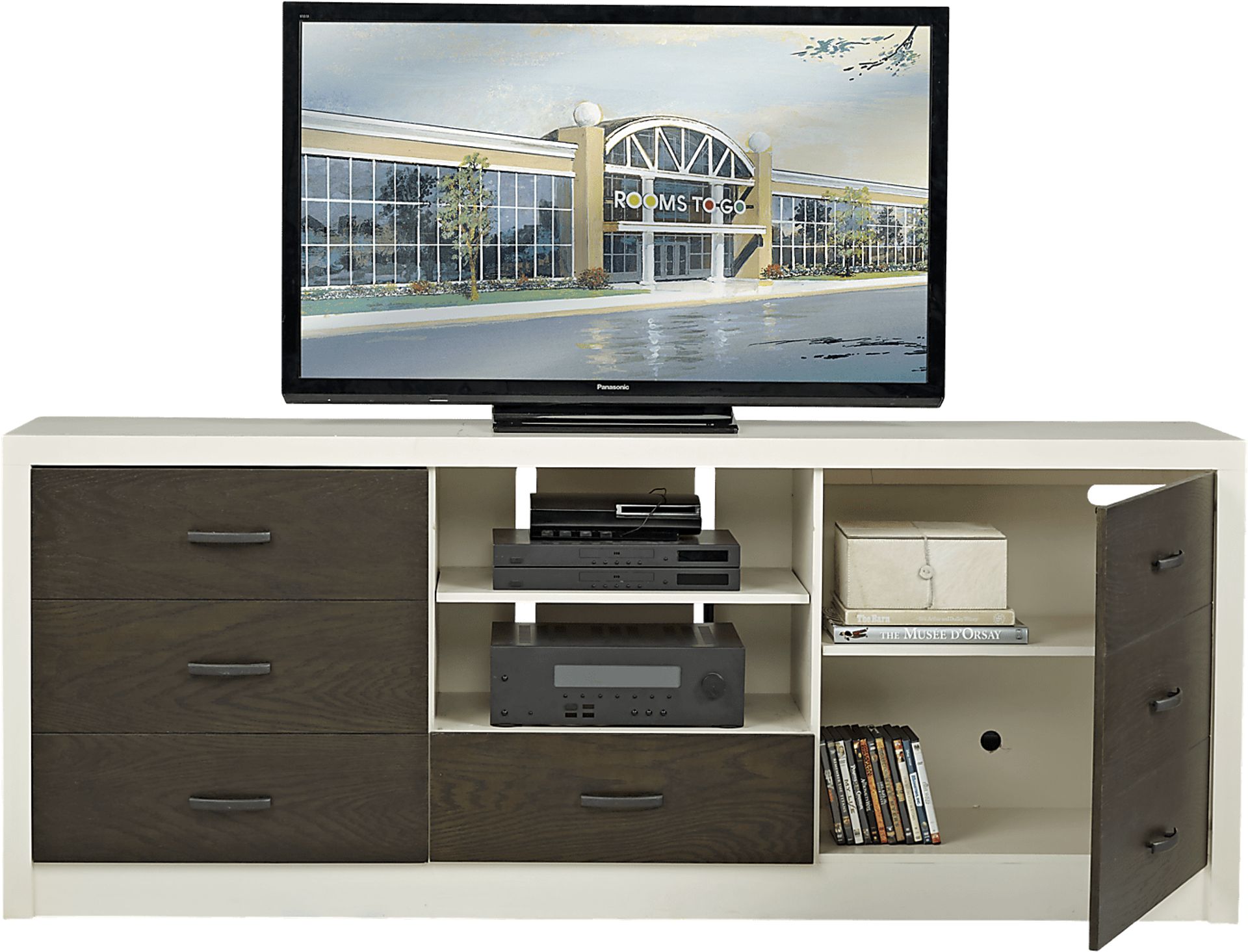 Jeana II Off-White 82 in. Console - Image 2