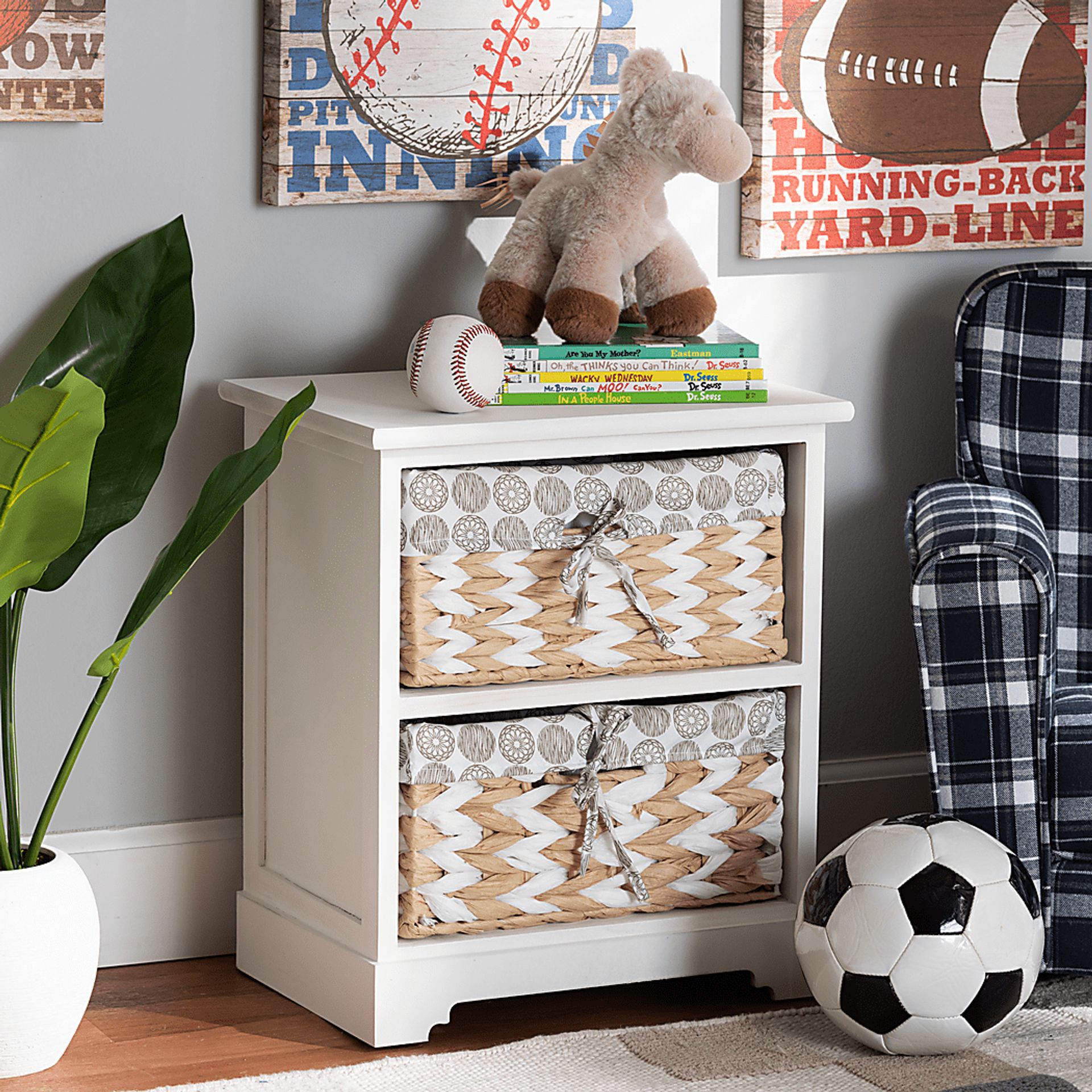 Jeandora White Storage Cabinet - Image 2