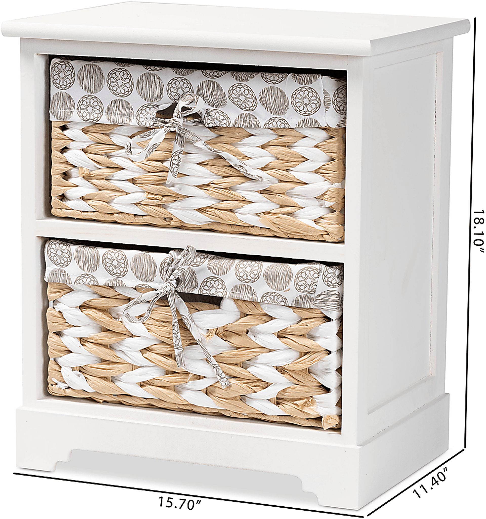 Jeandora White Storage Cabinet - Image 9