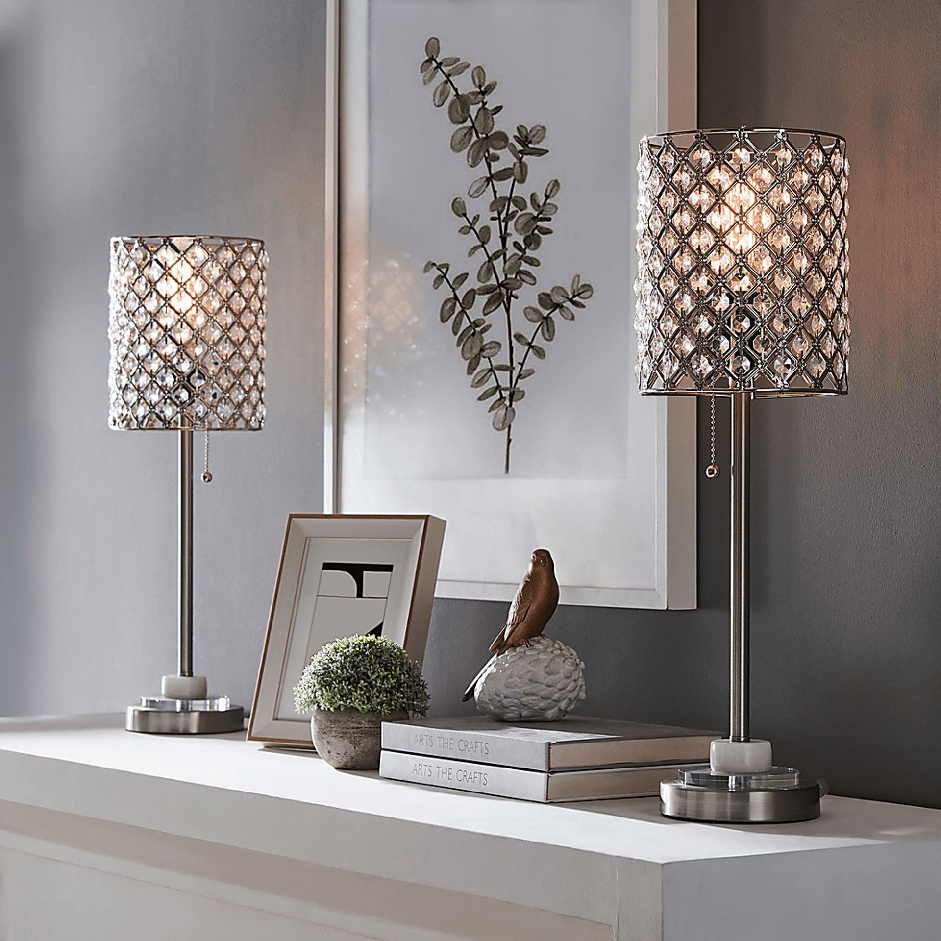 Jeanine Bay Nickel Lamp, Set of 2 - Image 2