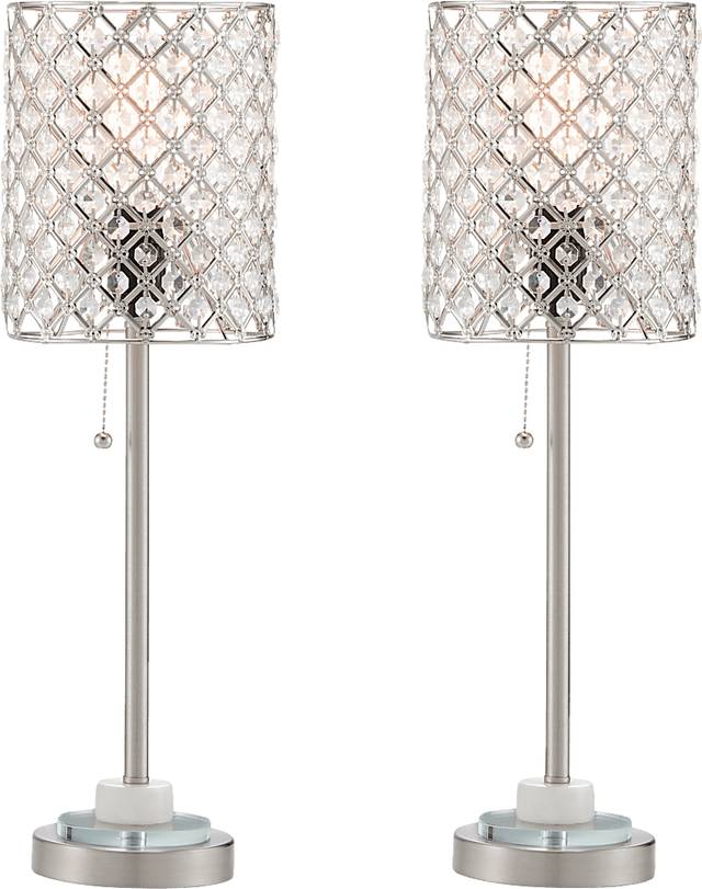 Jeanine Bay Nickel Lamp, Set of 2 - Thumbnail - Image 1