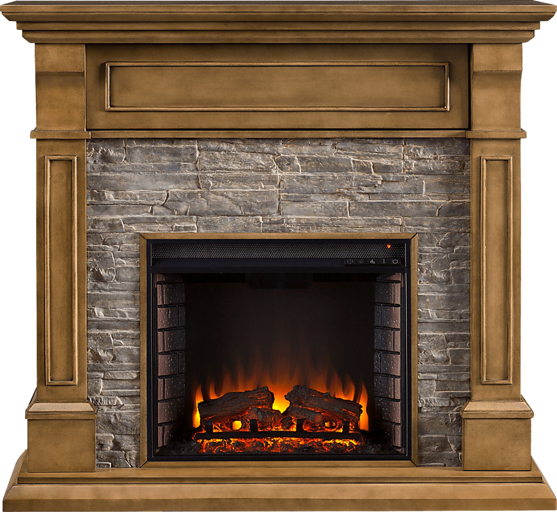 Jedwood Gray 48 in. Console with Electric Fireplace - Image 1