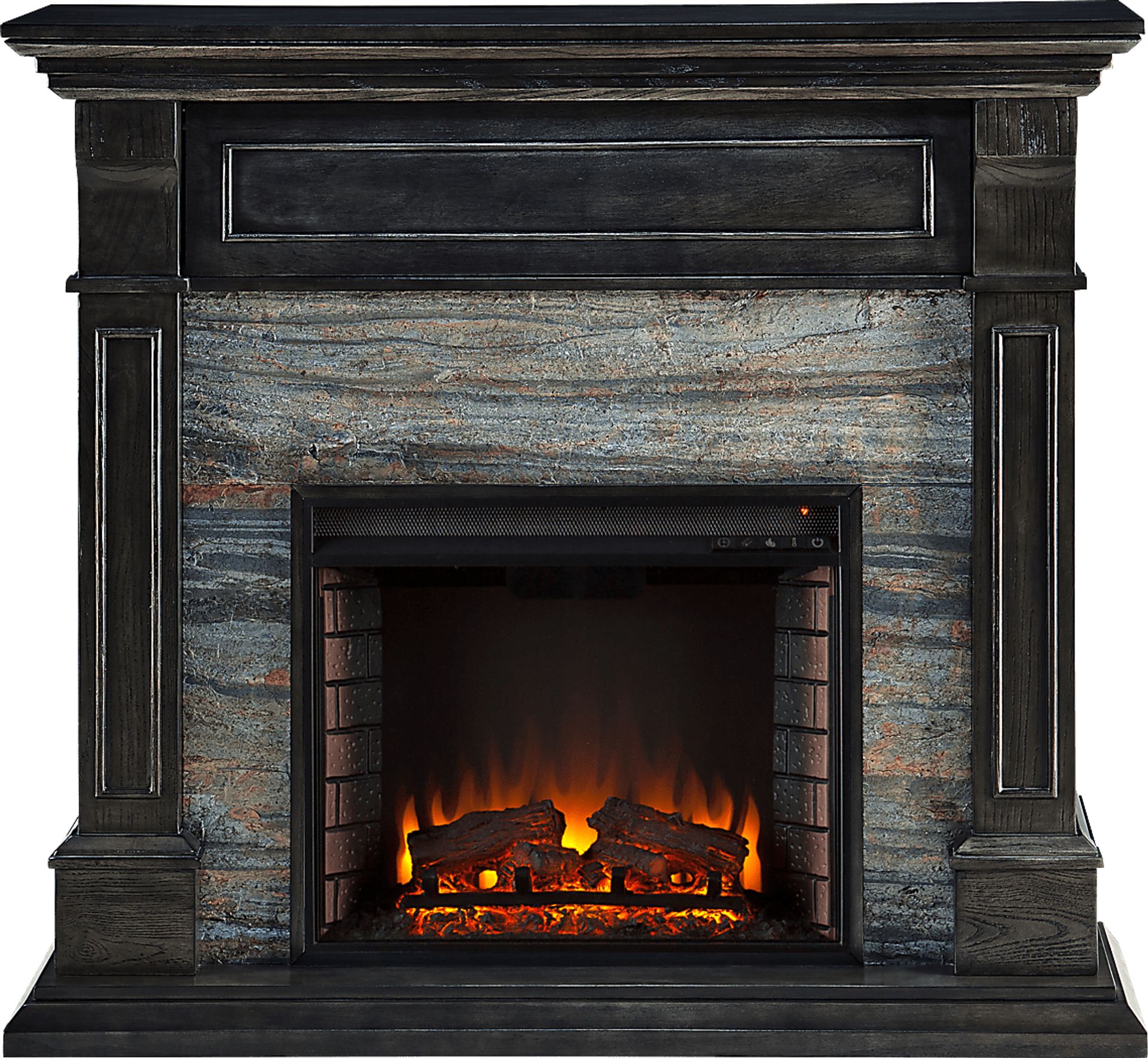 Jedwood Gray 48 in. Console with Electric Fireplace - Image 1