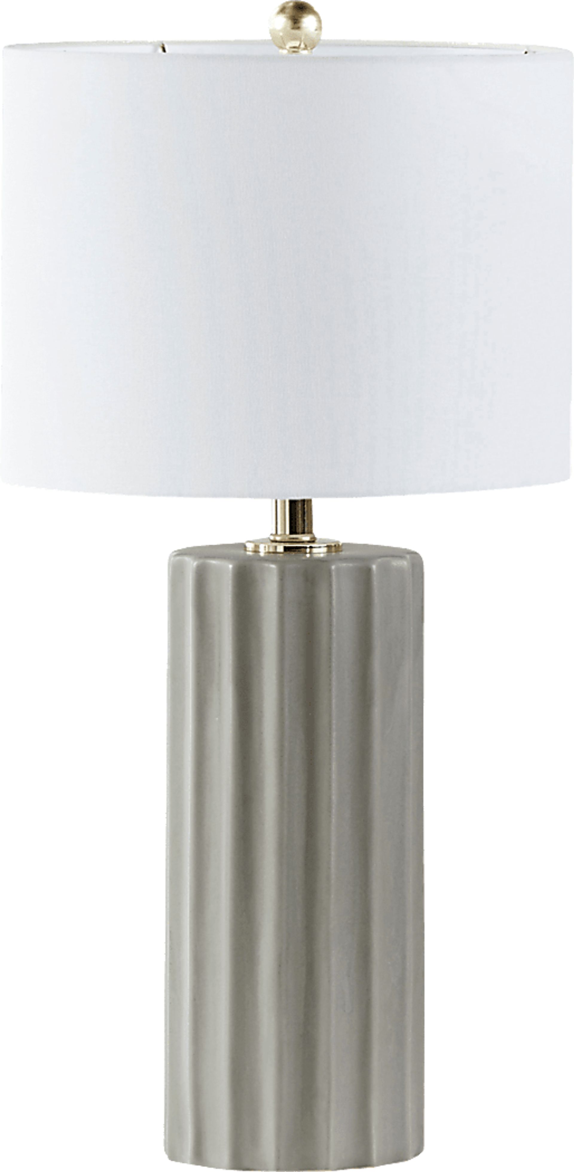 Jeen Circle Gray Lamp - Image 1