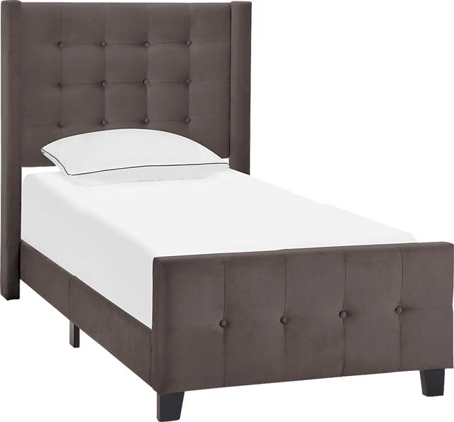 Jefte Brown Twin Bed - Thumbnail - Image 1