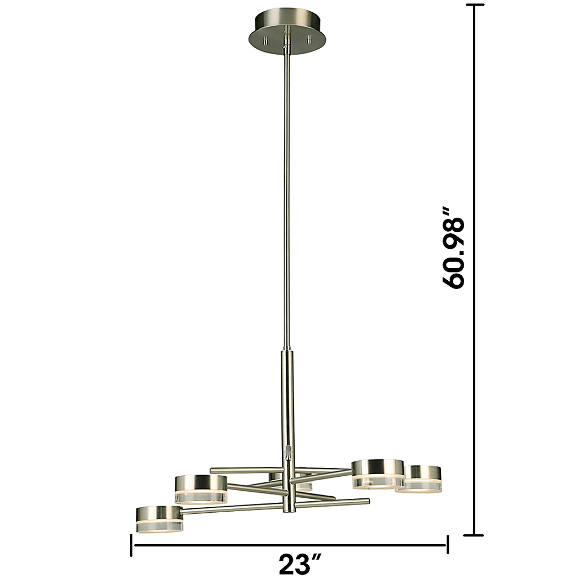 Jeimber Trail Large Silver Chandelier - Image 2
