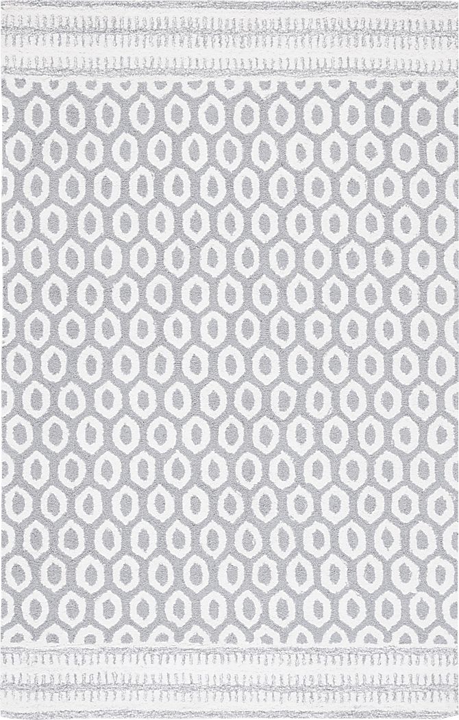 Jeknimu Ivory/Gray 8' x 10' Rug