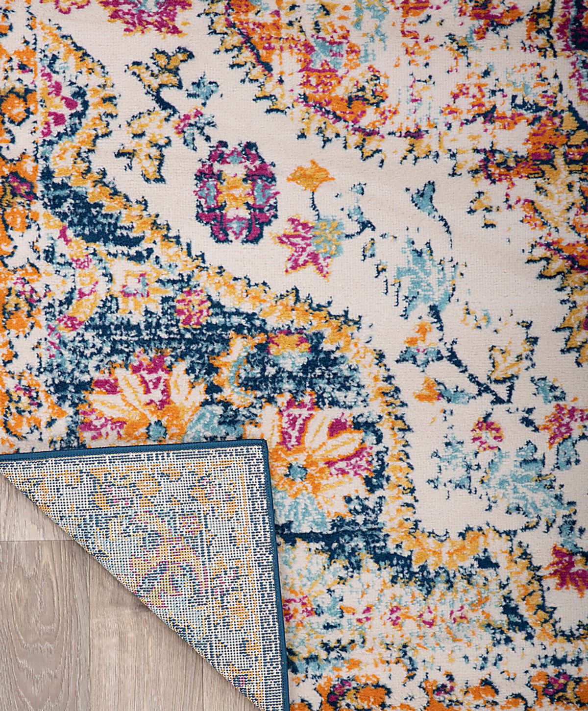 Jeman Blue Rug | Rooms to Go