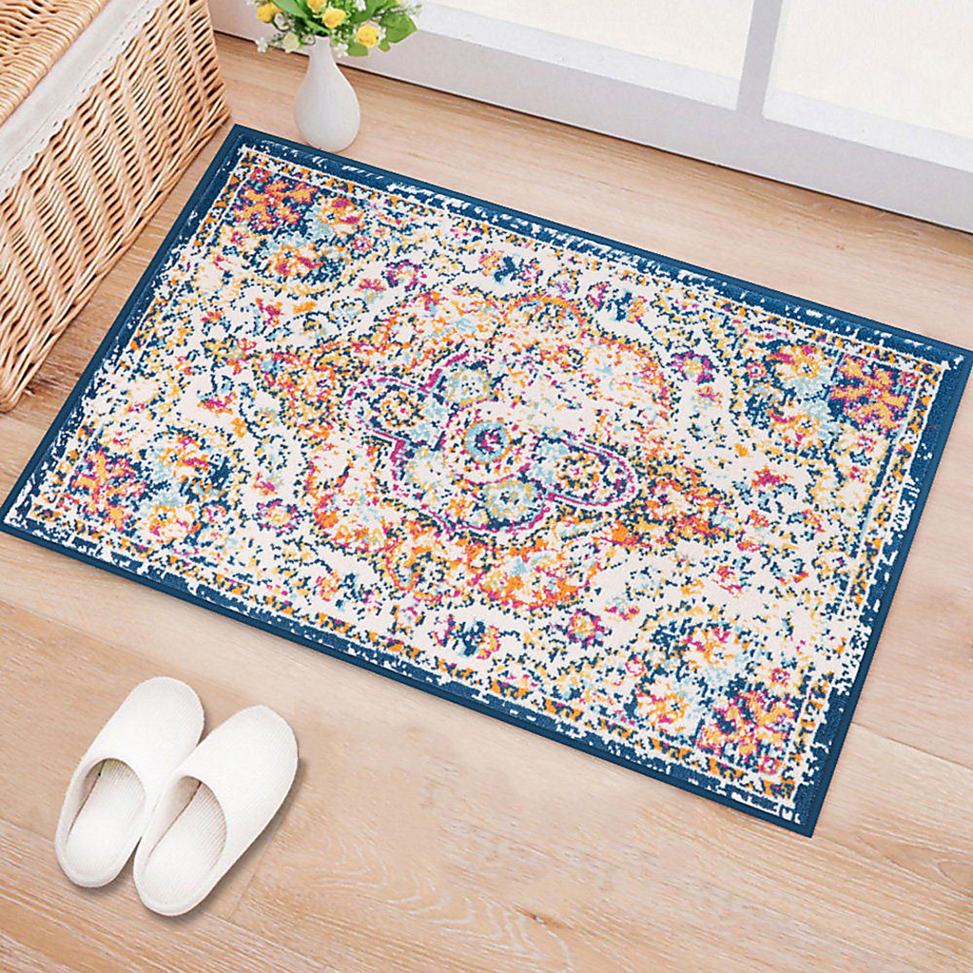 Jeman Blue 2' x 3' Rug - Image 3