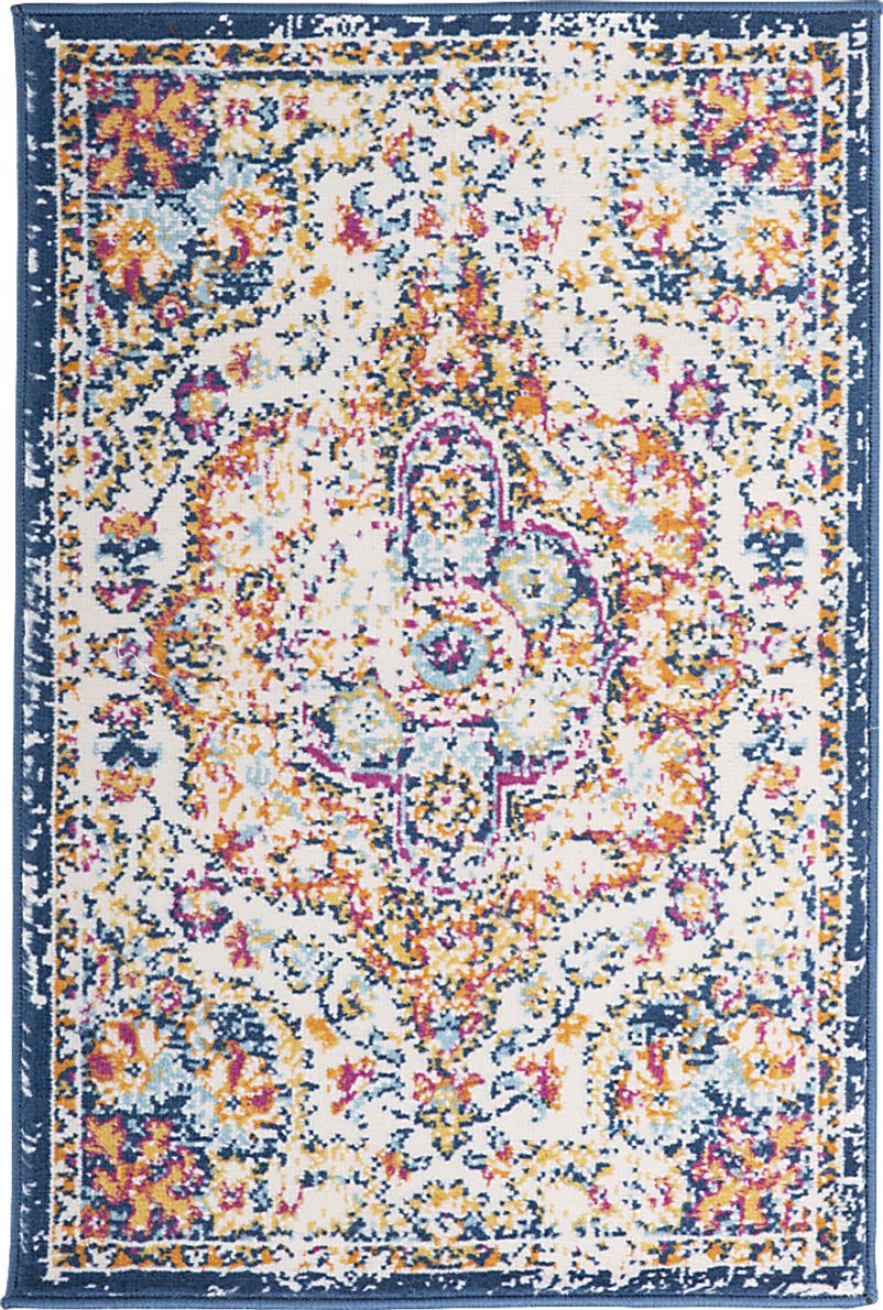Jeman Blue 2' x 3' Rug