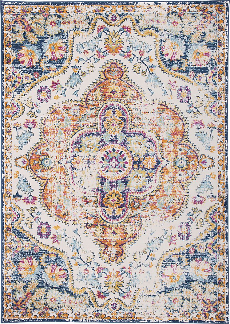 Jeman Blue 5' x 7' Rug