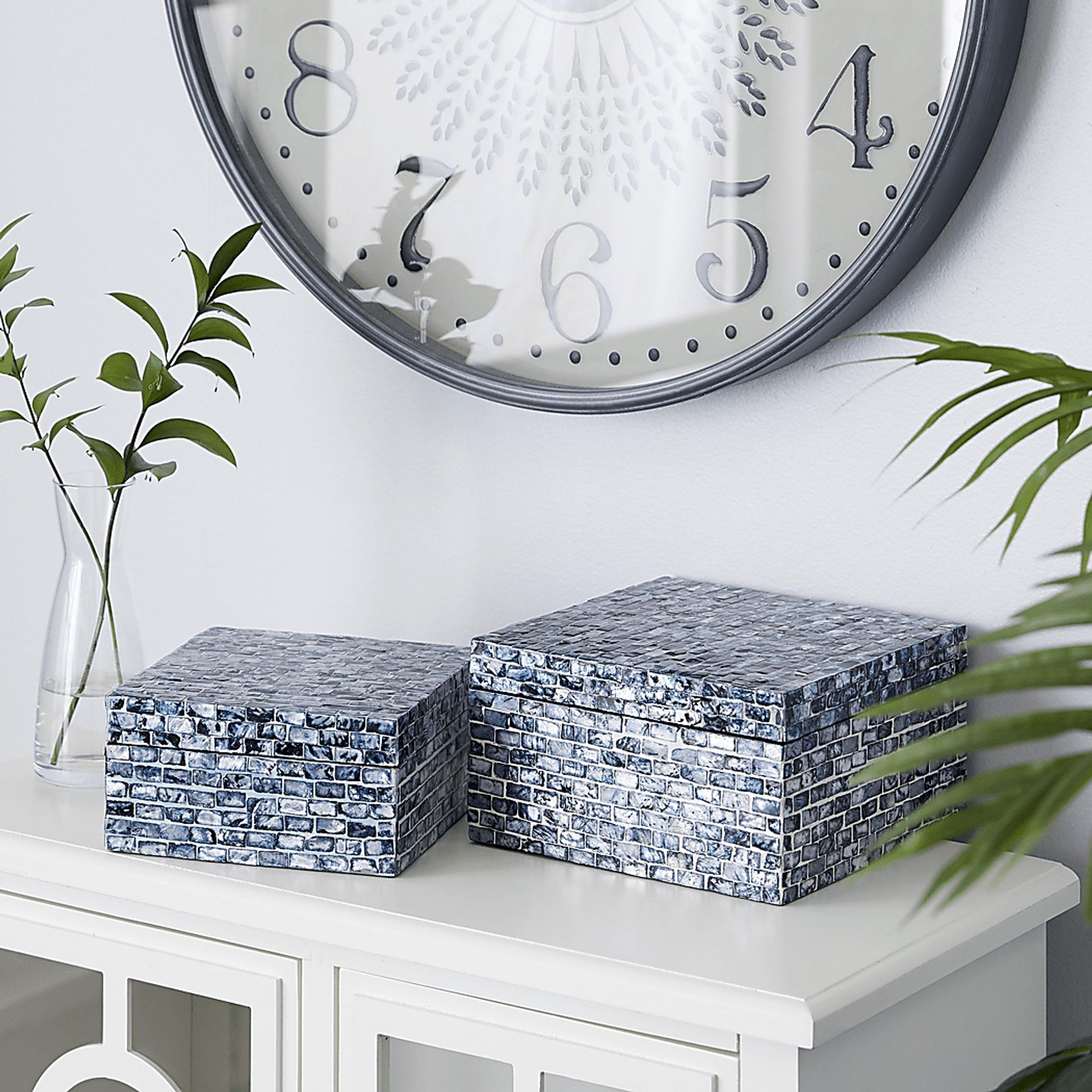 Jemata Blue Decorative Box, Set of 2 - Image 2