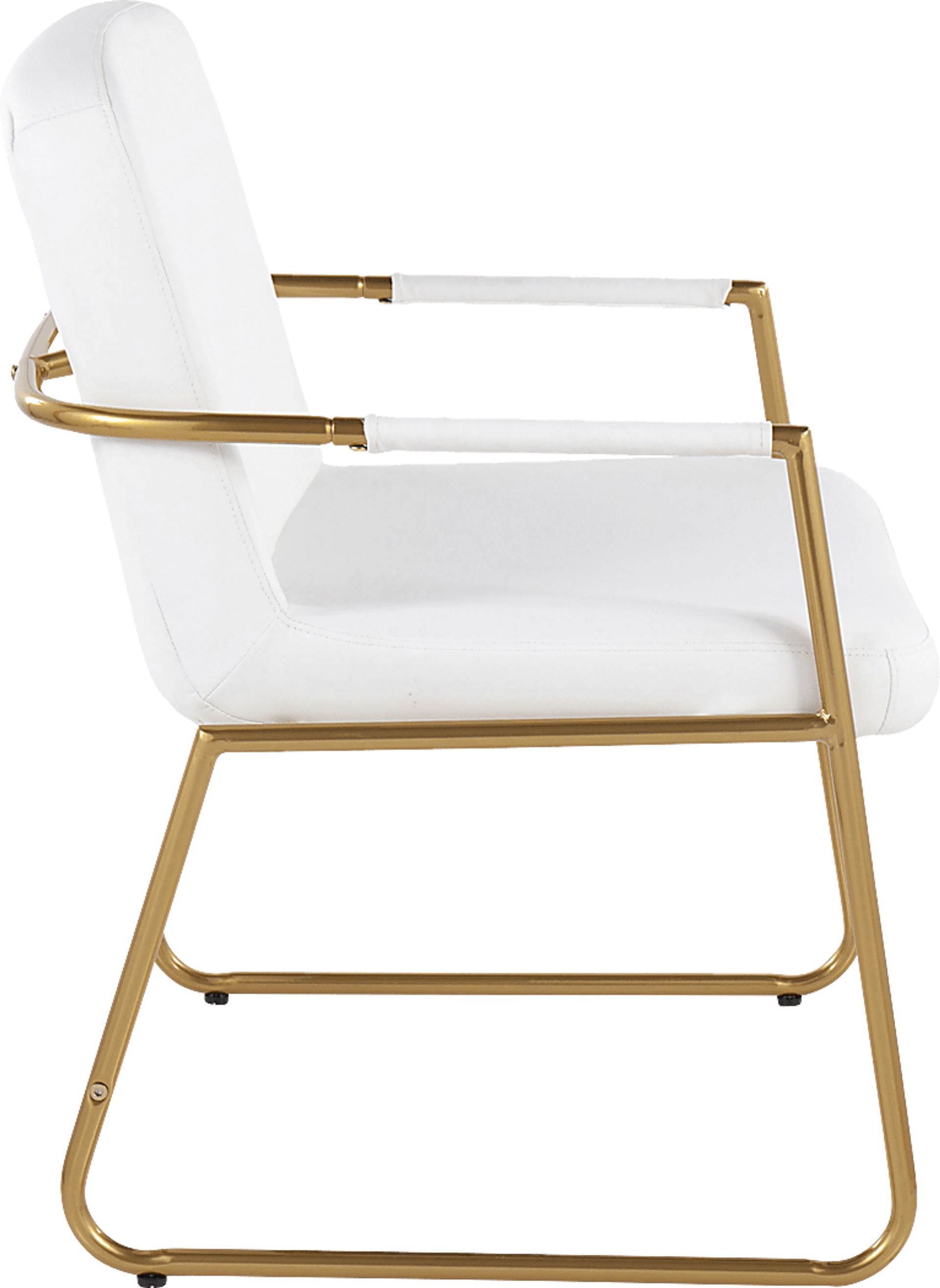 Jemelya White Accent Chair - Image 2