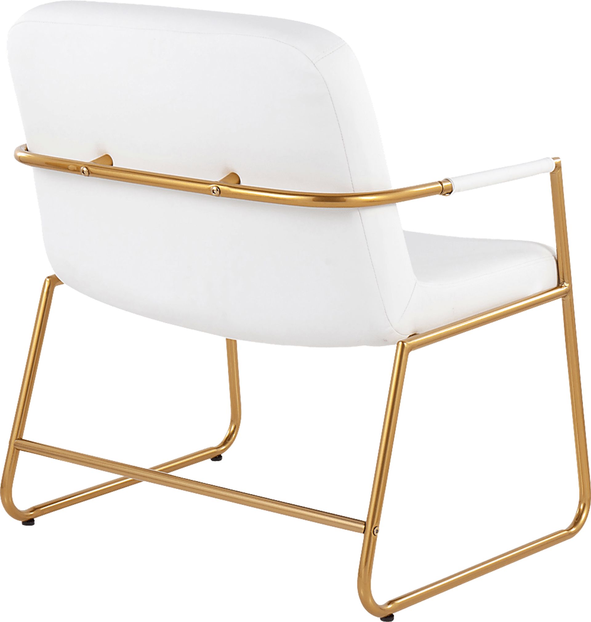 Jemelya White Accent Chair - Image 3