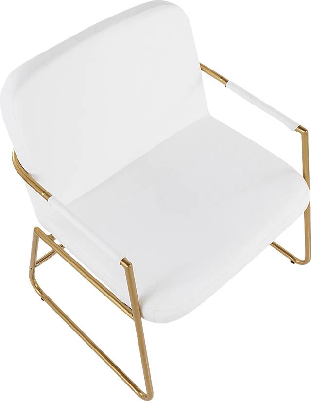 Jemelya White Accent Chair - Thumbnail - Image 6